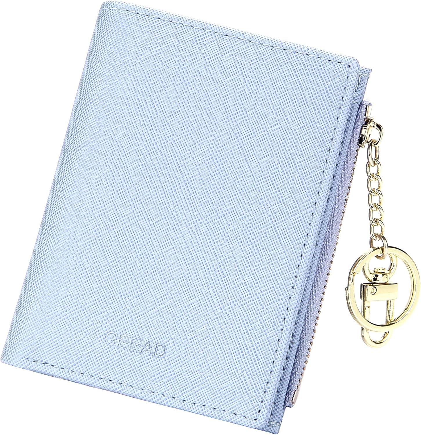 GEEAD Small Wallets for Women Bifold Slim Coin Purse Zipper ID Card Holder