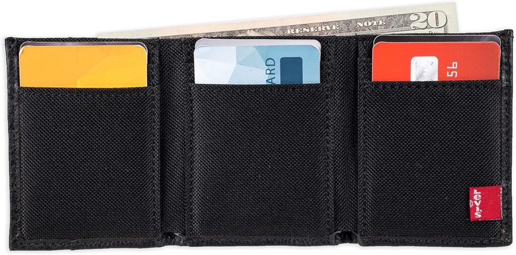 Levis Mens Trifold Wallet-Sleek and Slim Includes Id Window and Credit Card Holder