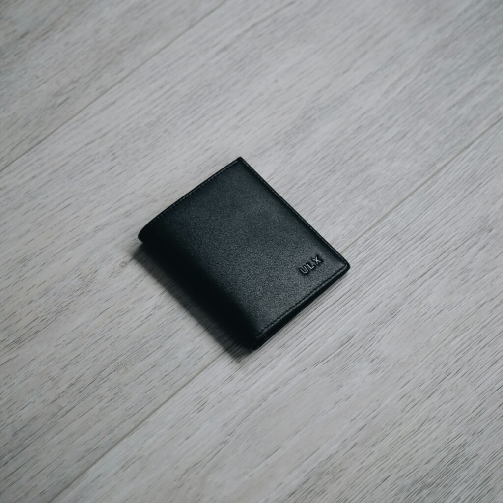 Classic Leather Wallets with Chain Detailing